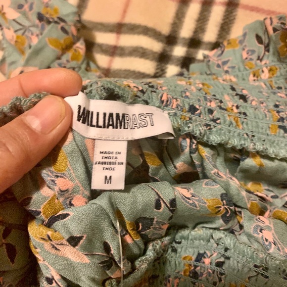 WILLIAM RAST Womens Green Ruffled Floral - Picture 5 of 6